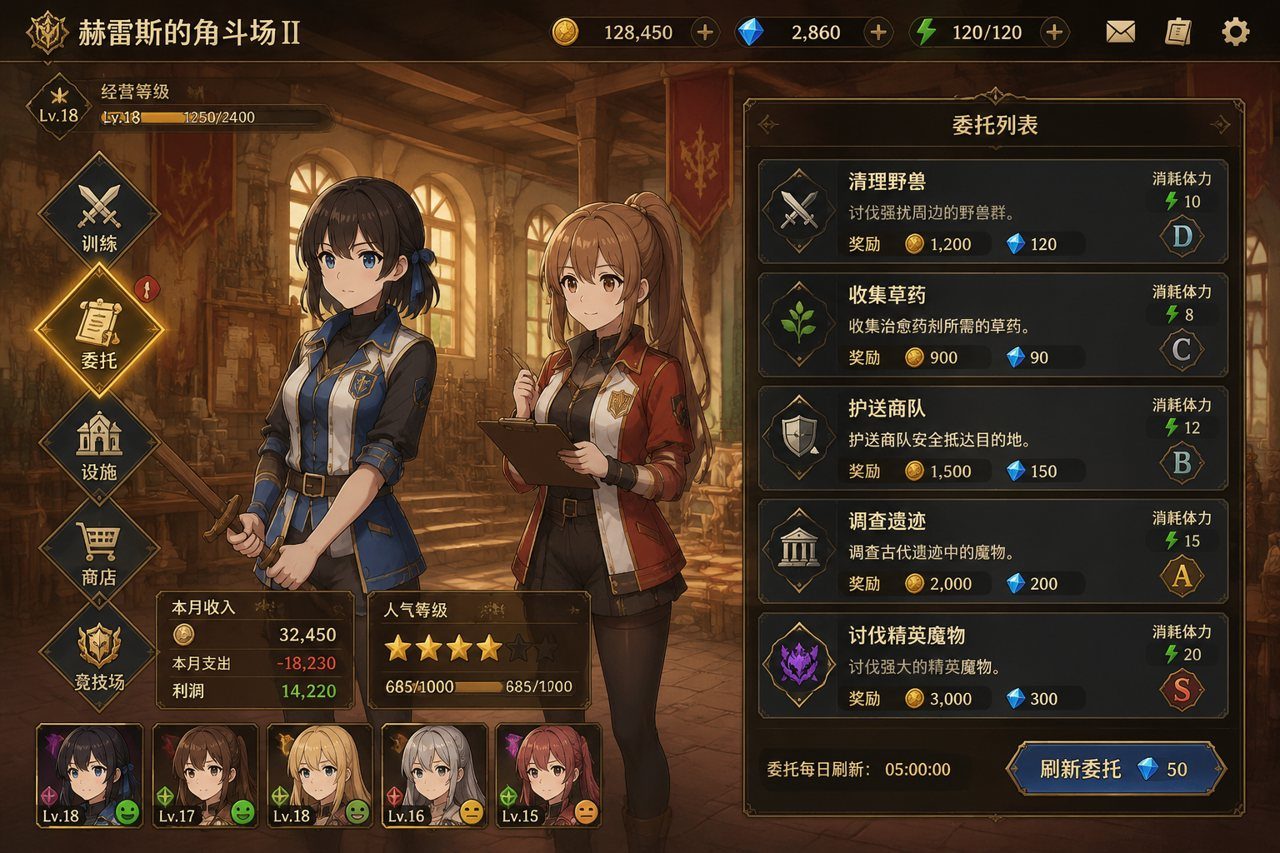 赫雷斯的角斗场Ⅱ 角色培养 实机截图 5